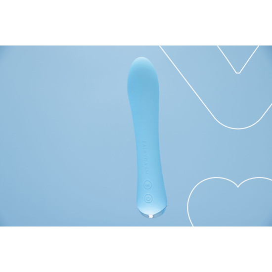 Вибратор с подогревом до 42 °C, синий FairyGasm WowGenie Blue
