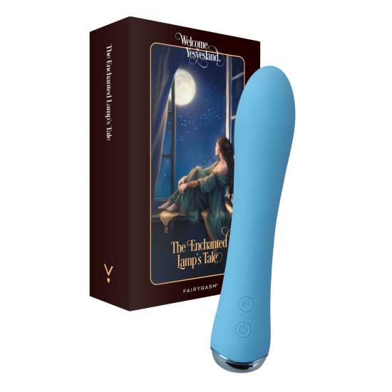 Вибратор с подогревом до 42 °C, синий FairyGasm WowGenie Blue