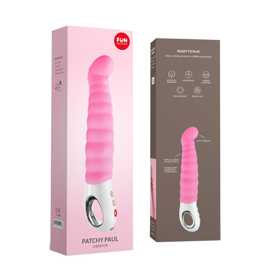 Гибкий вибратор для точки G, 12 режимов, розовый Fun Factory Patchy Paul Candy Rose
