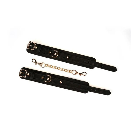 Кожанные БДСМ наручники, черные Liebe Seele Boudoir Amor Wrist Cuffs, Black