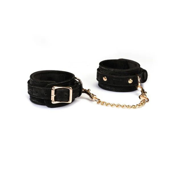 Кожанные БДСМ наручники, черные Liebe Seele Boudoir Amor Wrist Cuffs, Black