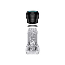Мастурбатор із всмоктуючою інтерактивною насадкою PowerBlow Kiiroo Feel Pocket Crystal PowerBlow Combo Set