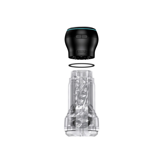 Мастурбатор с всасывающей интерактивной насадкой PowerBlow Kiiroo Feel Pocket Crystal PowerBlow Combo Set