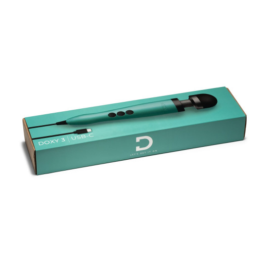 Вибромассажер, бирюзовый Doxy3 USB-C Massager Turquoise