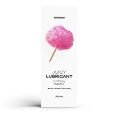 Лубрикант на водной основе со вкусом сахарной ваты Satisfyer Juicy Lubricant Cotton Candy, 300 ml