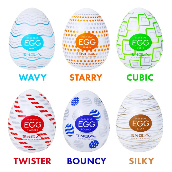 Набір яєць мастурбаторів Tenga Egg Variety Pack - Standard, 6 шт