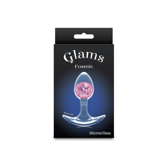 Анальна пробка, рожева NS Novelties Cosmic Glams - Pink, Small