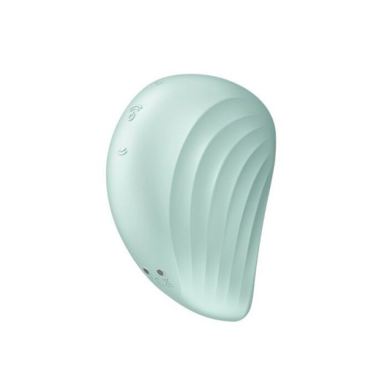 Вакуумний кліторальний стимулятор з вібрацією, м'ятний Satisfyer Pearl Diver Mint