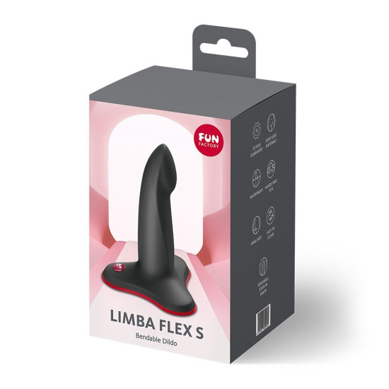 Фалоімітатор, чорний Fun Factory Limba Flex Black, S (пом'ята упаковка)
