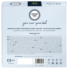 Презервативи Mister Size - pure feel - 49 (36 condoms), товщина 0,05 мм (пом'ята упаковка!!!)