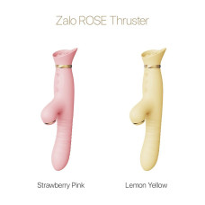 Пульсатор-вибратор с вакуумной стимуляцией Zalo - ROSE Thruster Lemon Yellow (мятая упаковка!!!)