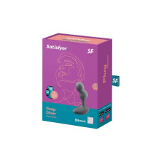 Смарт-масажер простати з керуванням зі смартфона Satisfyer Deep Diver Grey