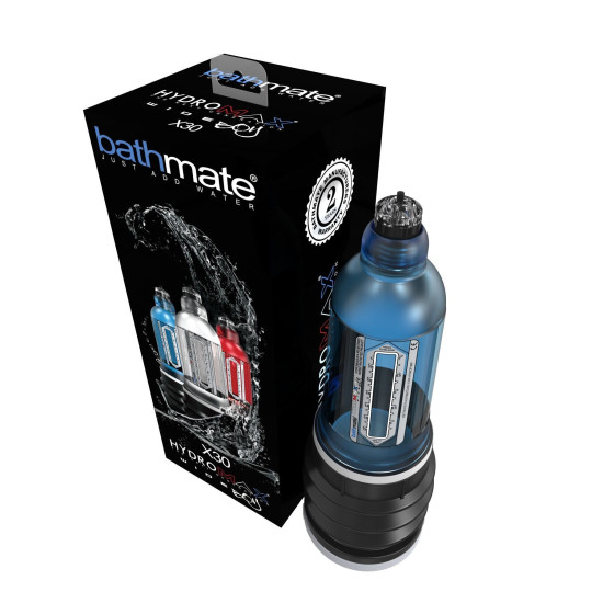 Гидропомпа для члена длиной от 12,5 до 18 см, диаметр до 5,5 см, синяя Bathmate Hydromax 7 WideBoy Blue, X30