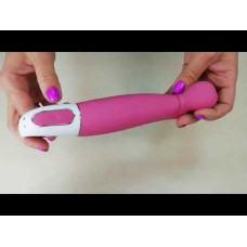 Вибратор мощный с гибким стволом, литой силикон Satisfyer Vibes Petting Hippo