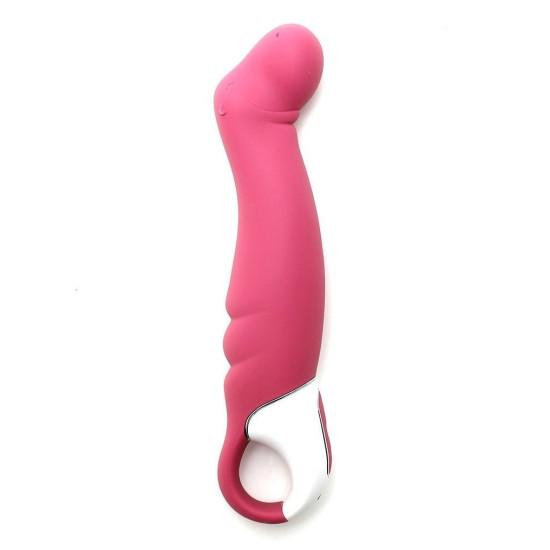 Вибратор мощный с гибким стволом, литой силикон Satisfyer Vibes Petting Hippo