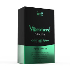Жидкий вибратор со вкусом конопли Intt Vibration Ganjah, 15 ml