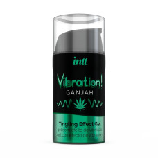 Жидкий вибратор со вкусом конопли Intt Vibration Ganjah, 15 ml