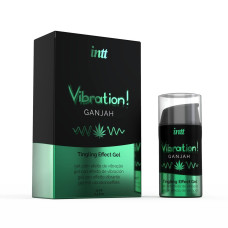 Жидкий вибратор со вкусом конопли Intt Vibration Ganjah, 15 ml