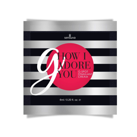 Пробник геля для точки G с экстрактом гуараны Sensuva G, How I Adore You G-Spot, 6 ml