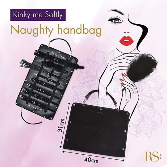 Подарочный БДСМ набор из 8 аксессуаров, черный RIANNE S Kinky Me Softly Black