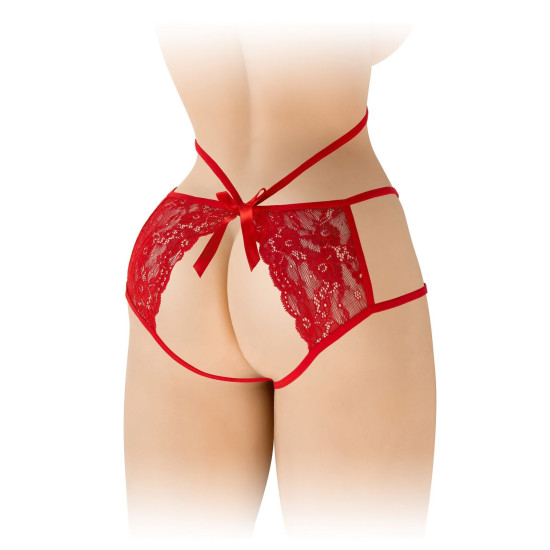 Трусы с открытой попкой, красные Fashion Secret Nadia Red