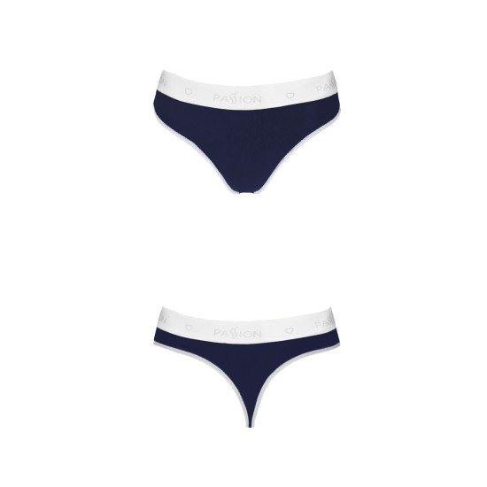 Спортивні трусики-стринги, темно-сині Passion PS007 Panties Navy Blue, L