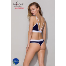 Спортивные трусики-стринги, темно-синие Passion PS007 Panties Navy Blue, L