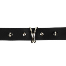 Ошейник с шипами и поводком, черный Art of Sex Collar Spikes and Leash
