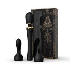 Вібромасажер з насадками, чорний Zalo Kyro Wand Obsidian Black