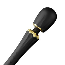 Вібромасажер з насадками, чорний Zalo Kyro Wand Obsidian Black