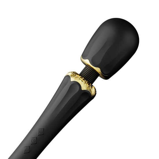 Вібромасажер з насадками, чорний Zalo Kyro Wand Obsidian Black