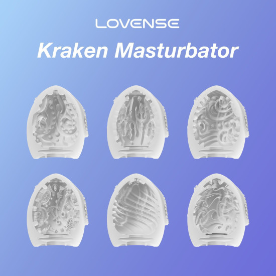 Набор мастурбаторов-яиц с разной текстурой (6 штук) Lovense Kraken Masturbator Egg Box