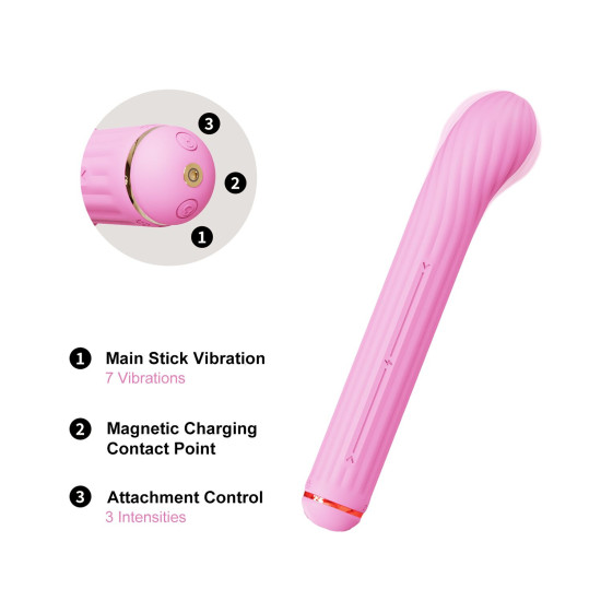 Вибратор для точки G, розовый Otouch Magic Stick S1 Plus Pink
