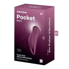 Вакуумний кліторальний стимулятор з вібрацією, фіолетовий Satisfyer Pocket Pro 1 Purple