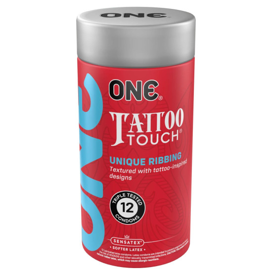 Презервативы в подарочной упаковке ONE Tattoo Touch, 12 шт