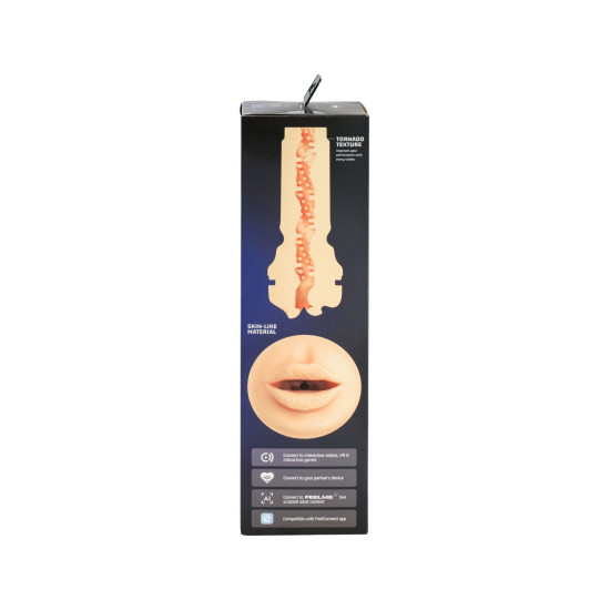 Мастурбатор-ротик с всасывающей интерактивной насадкой Kiiroo Feel Mouth PowerBlow Combo Set