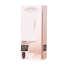Реалістичний фалоімітатор з пульсацією Naked Addiction 8.5” Thruster Vanilla