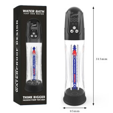 Гидропомпа для пениса 2 в 1 (вода/воздух) с LED-дисплеем Water Bath