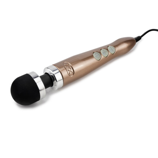 Вібромасажер, металевий корпус, дуже потужний, живлення 220 В Doxy Die Cast 3 Rose Gold