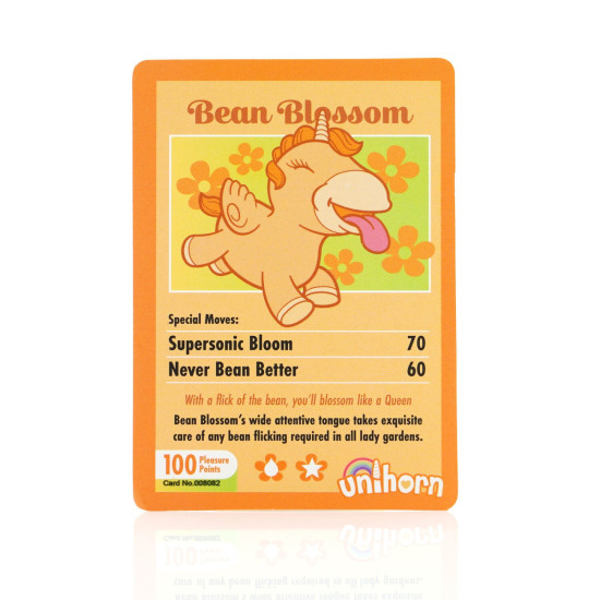 Вибратор-единорожка с пульсирующим язычком Unihorn Bean Blossom