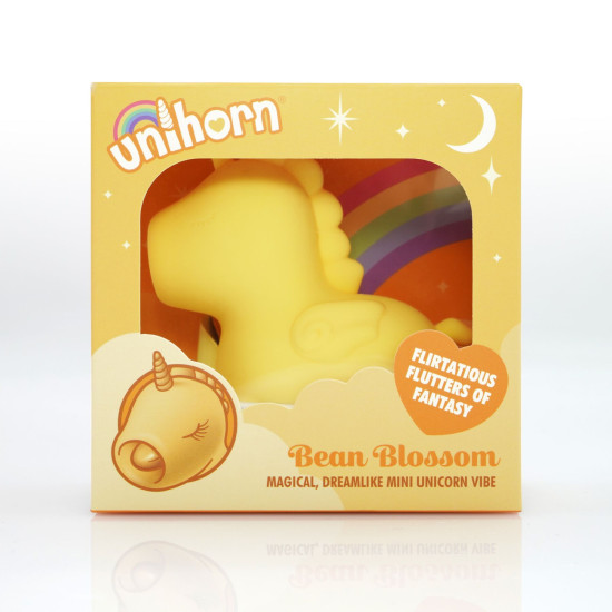 Вибратор-единорожка с пульсирующим язычком Unihorn Bean Blossom