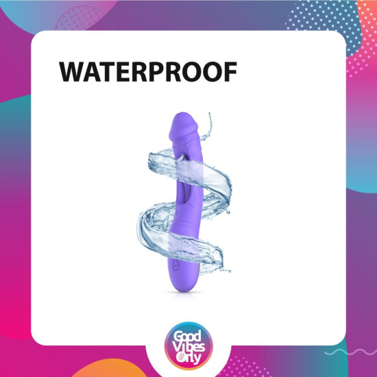 Вибрирующий фаллоимитатор со стимуляцией точки G Good Vibes Only Flax Vibrating Dildo With G-Spot Stimulator