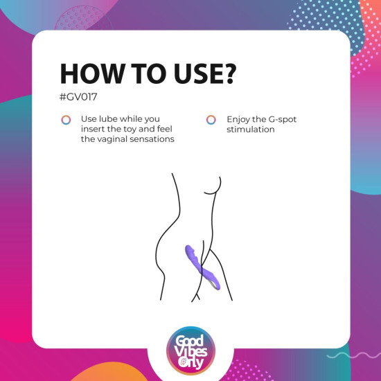 Вибрирующий фаллоимитатор со стимуляцией точки G Good Vibes Only Flax Vibrating Dildo With G-Spot Stimulator