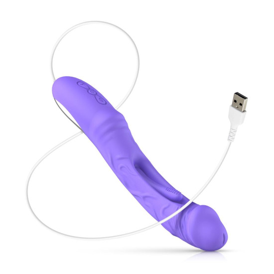 Вибрирующий фаллоимитатор со стимуляцией точки G Good Vibes Only Flax Vibrating Dildo With G-Spot Stimulator