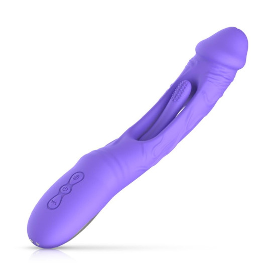 Вибрирующий фаллоимитатор со стимуляцией точки G Good Vibes Only Flax Vibrating Dildo With G-Spot Stimulator
