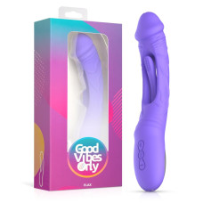 Вібруючий фалоімітатор зі стимуляцією точки G Good Vibes Only Flax Vibrating Dildo With G-Spot Stimulator