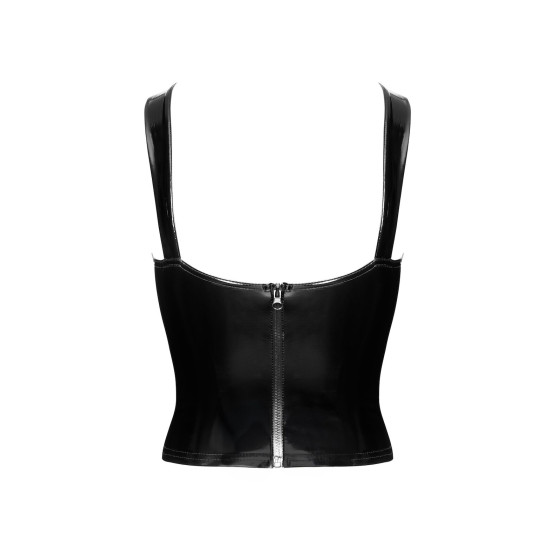 Корсет з ПВХ Noir Handmade F379 Dominae Frontbind PVC Corset Top, XL