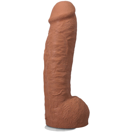 Фалоімітатор з мошонкою, довжина 30.5 см Doc Johnson The Realistic Cock ULTRASKYN - 12 Inch Hung with Balls Caramel