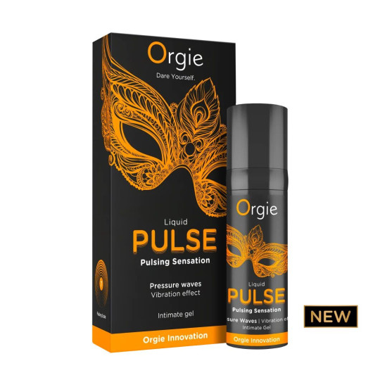 Смоктайзер для клитора с эффектом посасывания, ледяная карамель Orgie Liquid Pulse, 15 ml