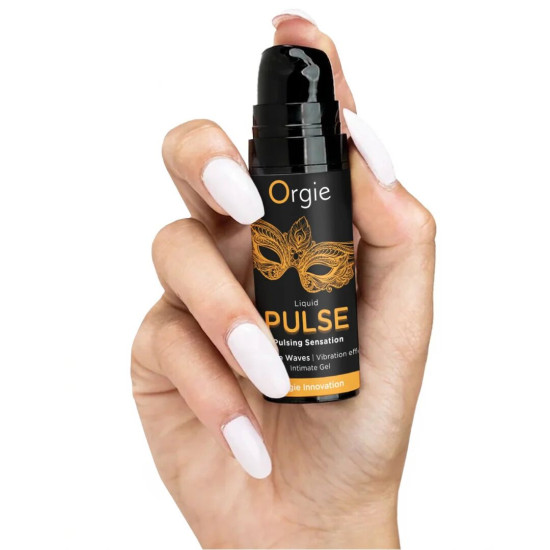Смоктайзер для клитора с эффектом посасывания, ледяная карамель Orgie Liquid Pulse, 15 ml